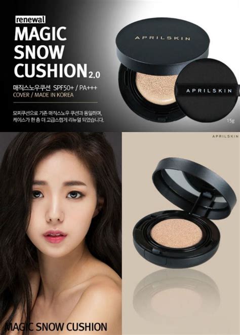 How to use the April Skin Magic Snow Cushion to achieve a no-makeup makeup look